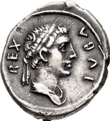 Juba II, King of Mauretania, 6-7 CE (Caesarea mint - AR Denarius)
